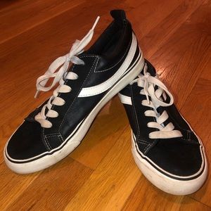 Women’s black and white sneakers
